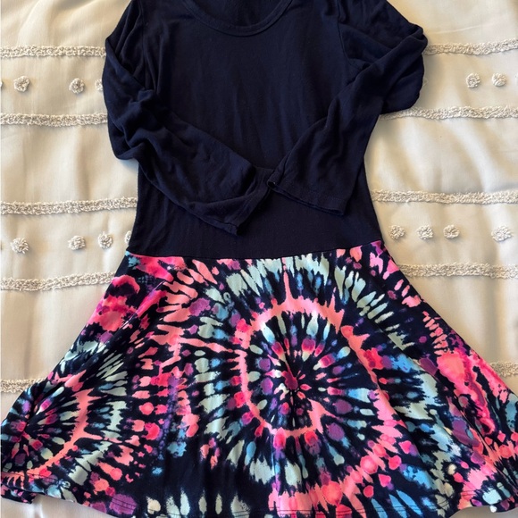Colorful Tie-Dye Kids Dress - Picture 1 of 5